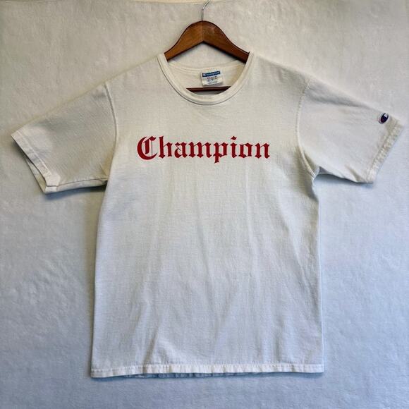 Urban Outfitters Champion Logo Olde English Tee Short Sleeve T Shirt Size M - Picture 2 of 9